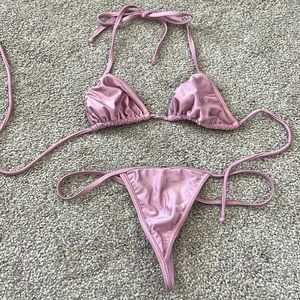 Coqueta large pink swim suit